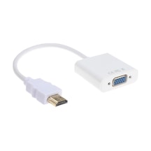 Hdmi To Vga Kablo Çevirici Dönüştürücü Ses Uydu Ps3 4305P Monitör