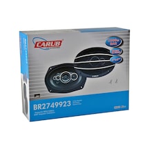 Carub 16X22 Cm Oval Hoparlör 6X9 İnç Kapaklı 1000W 5 Çıkışlı Br27