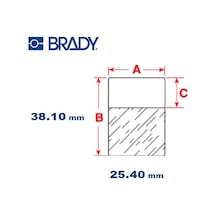 Brady Ptl-31-427 Vinil Etiket M611. Bmp61. Bmp71 Için