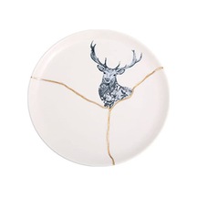 Porland Spirits Geyik Düz Tabak 20 Cm Sku: Smg8690010556844 Açık Gri