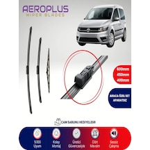 Aeroplus Vw Caddy Ön Arka Muz Silecek Takımı 2007-2017