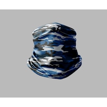 Buffalo Kamuflaj Tasarımlı Motorcu Çok Amaçlı Outdoor Boyunluk Unisex Bandana Siyah
