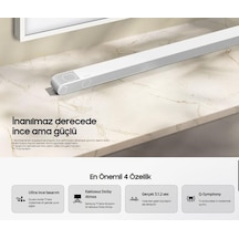 Beyaz Slim Gövde Bluetooth Hdmı Optik 330w 10 Hoparlör Dolby Digital Plus 3.1.2 Kanal Soundbar-134968