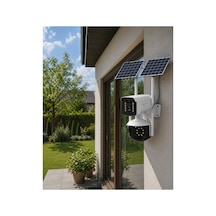 Güneş Enerjili Yayla Kamerası 4g Sım Kartlı 9mp Solar Güvenlik Kamerası Çok Renkli