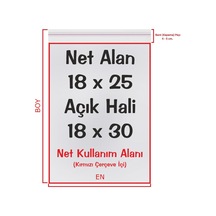 18 x 25+5 CM. (18*30) 100 Adet - Şeffaf Bantlı Yapışkanlı OPP Jelat