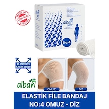 Elastik File Bandaj, No:4 Omuz Ve Diz, Esnetince 25m'ye Kadar Uzayan Tübüler Net Bandaj