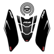 GP Kompozit Yamaha R6 2017-2023 Uyumlu Tank Pad Seti Siyah
