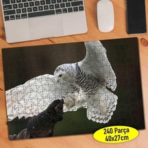 Baykuş Eğitmeni Yırtıcı Hayvan 240 Parça Puzzle Yapboz-36613