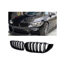 Bmw 4 Serisi F32 M4 Çift Çizgi Böbrek Piano Black Panjur 2014-2019 Arası