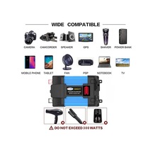 Dancemonkey 300w Dc 12v-ac 220v Araç Şarj Cihazı, Çift Usb, Renkli Dönüştürücü