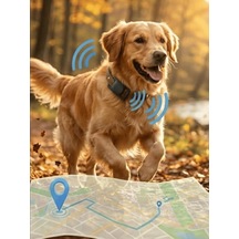 Gözcü Mobil Kedi Köpek Takip Cihazı Android Ios Uyumlu Pet Evcil Hayvan Tasması Sim Kartsız Akıllı Takip Cihazı, Siyah