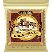 Ernie Ball 2008 Earthwood Rock And Blues 80/20 Bronze Takım Tel A