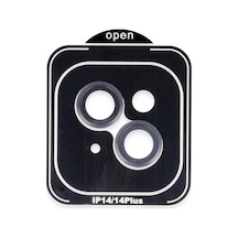 Joko Apple iPhone Uyumlu 14 Pvd Metal Kamera Lens - Siyah Çr
