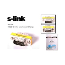S-Link Sl-15M Vga Erkek-Erkek 15Pin Dönüştürücü (367005630)