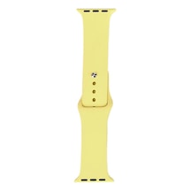 Ariatech Watch 44mm Band Serisi Klasik Kordon Silikon Strap Kayış-açık Sarı