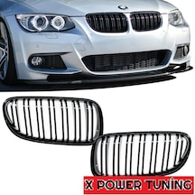 Bmw E93 2009.2012 Lci Cabrio Çift Çizgi Parlak Siyah M3 Ön Panjur