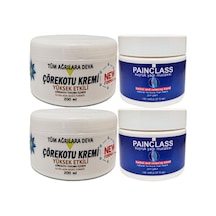 Çörekotu Çörek Otu Kremi White Box 2 Adet 200 Ml + 2 Adet Painclass Kuyruk Yağı Kremi 150 Ml / Krem Seti