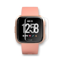 Fitbit Versa Ve Versa Lite İle Uyumlu Qd-4'lü Ekran Koruyucu Versa 2 İçin Değil , Versa İçin Su Geçirmez Temperli Cam Ekran Koruyucu Kılıf