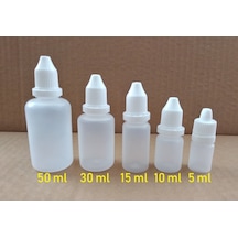 5-10-15-30-50 ML Likit-Kolonya-Dezenfektan-Mürekkep-Aseton Şişesi Şişe 1-250 Adet