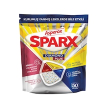 Asperox Sparx Plus Bulaşık Makinesi Tableti 50'li - Güçlü Yağ Çözücü Ve Parlaklı 2'li Ekonomik Tarı