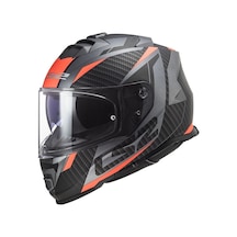 Ls2 Storm Racer Mat Tıtanıum Turuncu Kask