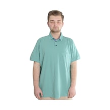 Mode Xl Erkek Tshirt Polo Yaka Cepli Klasik Pike 20552 Çağla Yeşili 001