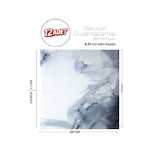 60x60 Cm Kendinden Yapışkanlı Duvar,banyo,tezgah Arası Gri-mavi Mermer-12 Adet 8039-60-12 60x60 Cm Kendinden Yapışkanlı Duvar,banyo,tezgah Arası Gri-mavi Mermer-12 Adet 8039-60-12