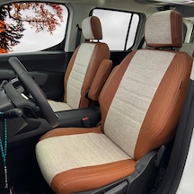 Opel Combo Uyumlu Araca Özel Oto Koltuk Kılıfı 158559 Taba-bej
