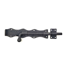 Antika Tarz Dekoratif Pirinç Dövme Kapı Sürgüsü - 20cm, Oksit Diğer
