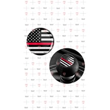 2 Adet Amerikan Bayrak 3 Cm Vites Topuzu Damla Sticker