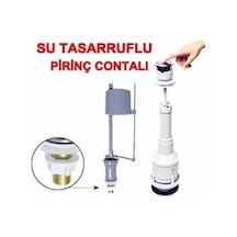 Klozet Sifon Basmalı Rezervuar İç Takım Su Tasarruflu Lisinya Beyaz
