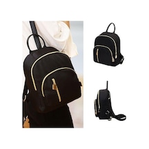 Ganzhoushop Siyah Sırt Sırt Sevimli Oxford Omuz Mini Kız İşlevli Günlük Çok Çantası Çantası Çantası Çantası Black Th Siyah