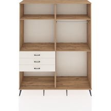 Hyperion Gardrop 4 Raflı 3 Çekmeceli 2 Askılı 176x44x221 Çam-çam/aytaşı Çam/aytaşı