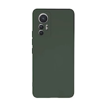 Xiaomi Mi 12 Lite Kılıf Nano İçi Kadife Silikon - Koyu Yeşil Koyu Yesil