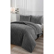 Soft Arya Çift Kişilik Yatak Örtüsü 260x240 Antrasit