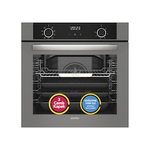 Simfer 8217 10 Fonksiyon Airfry Gri Cam Ankastre Fırın Dijital