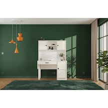 Zeon Kitaplıklı Mdf Çalışma Masası Çok Renkli