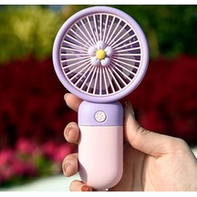 Promosyonca Mini Usb Fan, Taşınabilir, Farklı Renk Seçeneği Pembe-mor