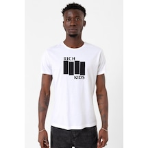 G-dragon Rich Kids Beyaz Erkek Bisikletyaka Tshirt Çok Renkli