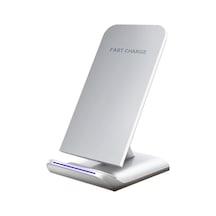 Butu G100 Kablosuz Hızlı Şarj Masa Standı Telefon Şarj Cihazı Beyaz