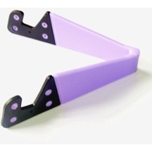 Akıllı Telefon Tablet İçin Ayarlanabilir V Şekilli Evrensel Katlanabilir Cep Cep Telefonu Standı Tutucu Purple