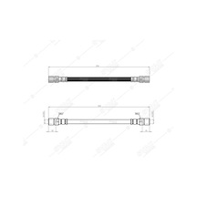 SVAC 300114 Arka Fren Hortumu Corsa B 93-00-Vectra A 95- Vectra B 95-03-Omega A 86-94-Omega B 94-03-Ascona C 85-88