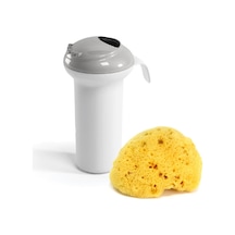 OkBaby Splash Bebek Duşu / A. Gri & İnce Dokulu Doğal Banyo Süngeri No.14