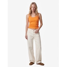 Koton Pamuklu U Yaka Slim Fit Atlet Turuncu 6sak10269ek