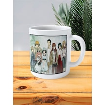 Steins Gate Baskılı Kupa Bardak Karakterler Tam Baskı Çok Renkli