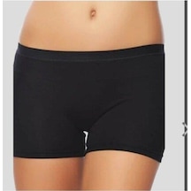 Yıldız 3625 Kadın Pamuk Modal Likralı Boxer Siyah