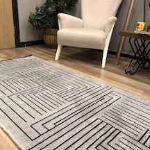Hoom Rugs Prestij Eko 339 Açık Gri Dekoratif Yıkanabilir Kilim