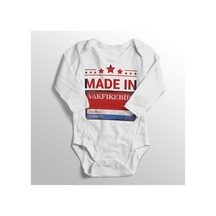 Babylimon Unisex Bebek Beyaz Baskılı Zıbın13 Beyaz - 132151719 Beyaz