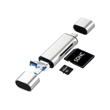 Type C Usb Kart Okuyucu Micro Sd Card Reader Çevirici Dönüştürücü Adaptör