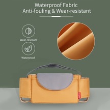 Novahub Moveevo Su Geçirmez Bebek Çantası: İç Bölme, Hafif & Taşınabilir Kahverengi